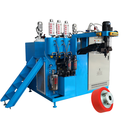 Forklift πετώντας μηχανή πολυουρεθάνιου ροδών 5000RPM Omni